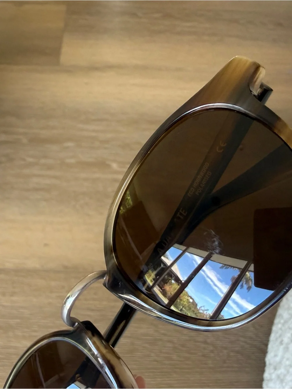 OTIS A Day Late polarized sunglasses tan/brown eco acetate hornwood - unisex